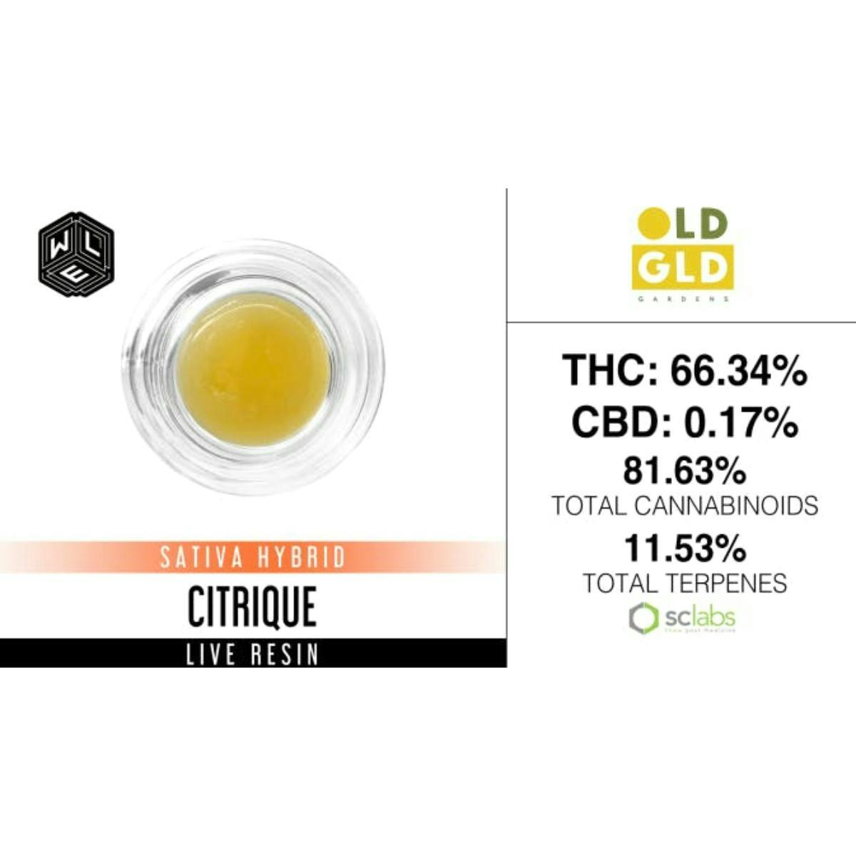 White Label Extracts: Citrique - Live Resin Sugar Sauce - 1g