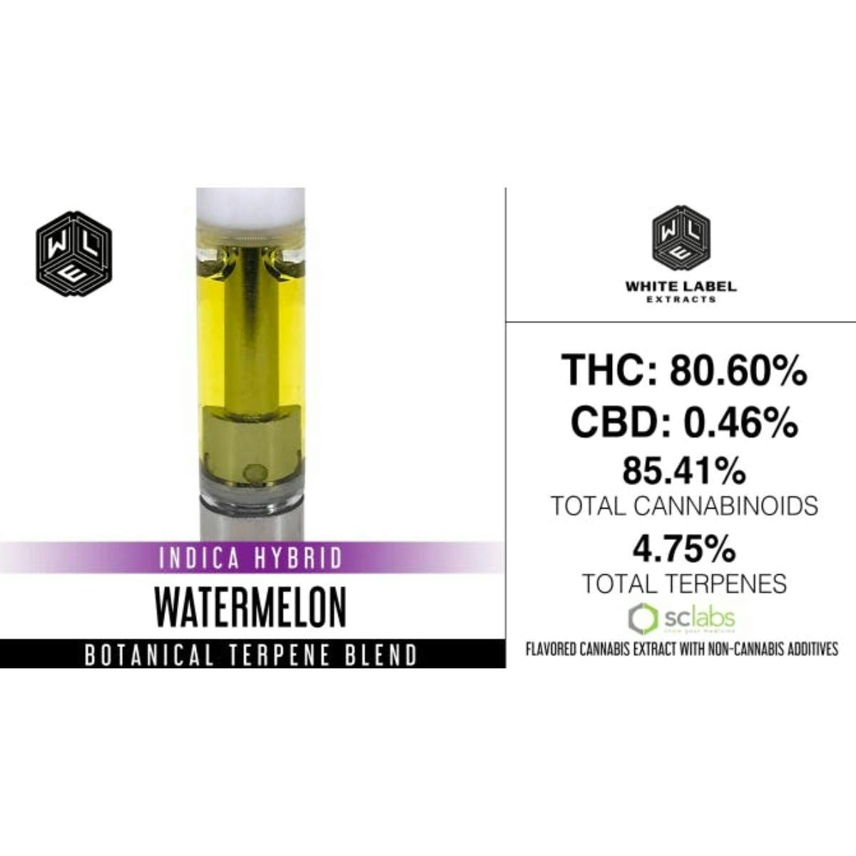 Watermelon | Botanical Terpene Blend Cartridge | 1g by White Label Extracts