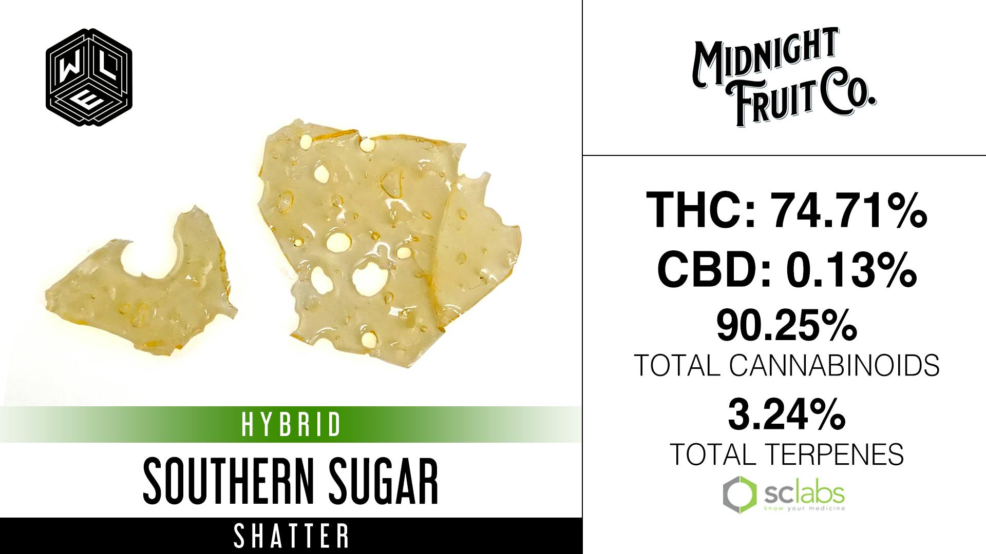 WLE | Southern Sugar | Shatter (1g) - White Label Extracts