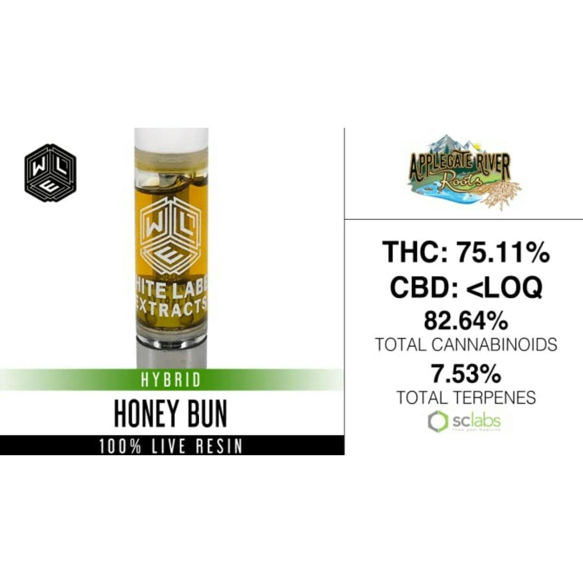 Honey Bun | Live Resin Cartridge | 1g by White Label Extracts