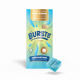 Sauce Bursts - Sour Blue Razz - 200MG Live Rosin Edibles (MI)