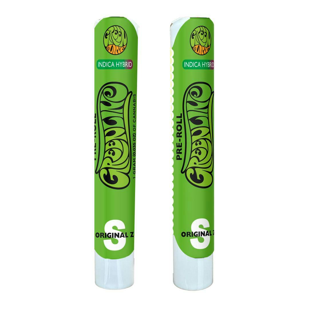 15rinrin プロフ必読ページ植物セット Original Z - Indoor Flower Pre-Roll - Indica Hybrid - 1g - Greenline