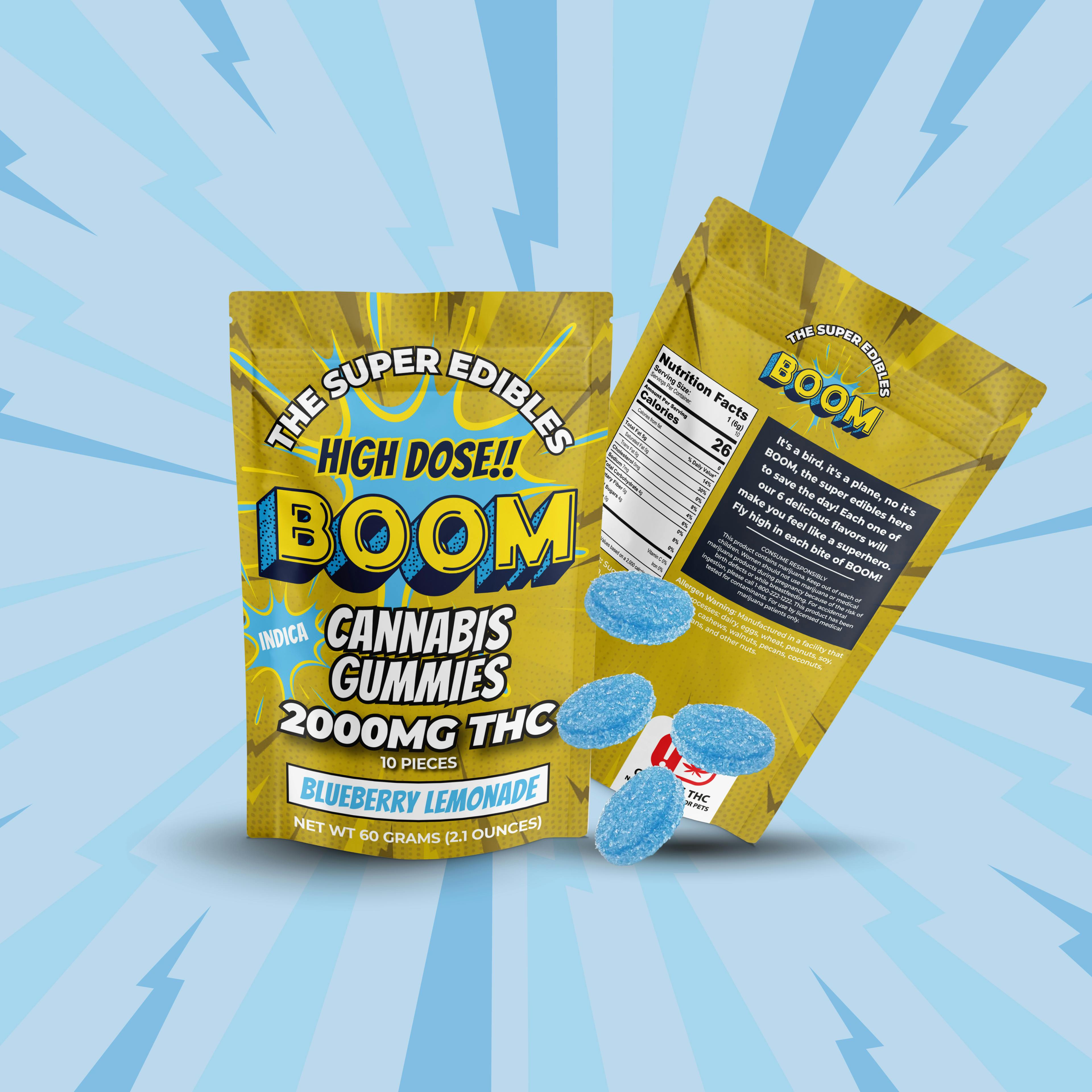 Blueberry Lemonade - Indica - 2000mg THC Gummies