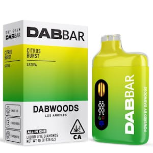 DABWOODS - Dabwoods - Citrus Burst - 1g All-In-One DabBar LD