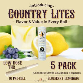 Country Cannabis Lites | Blueberry Lemonade | 1G | 5pk