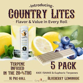 Country Cannabis Lites | Blueberry Lemonade | 1G | 5pk