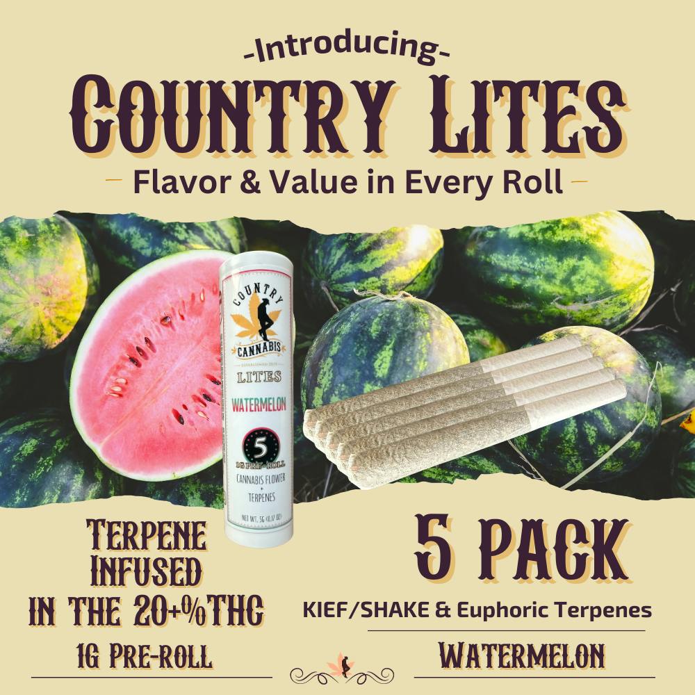 Country Lites | Watermelon | 1G | 5pk