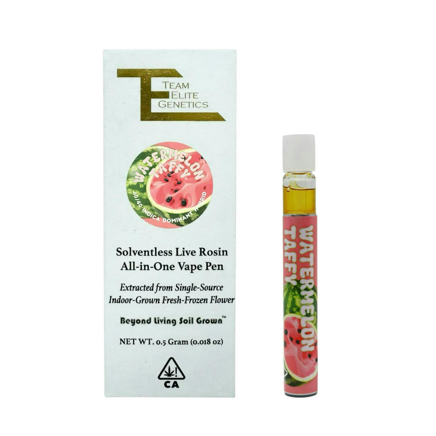 Watermelon Taffy | Live Rosin Disposable | 0.5g by Team Elite Genetics