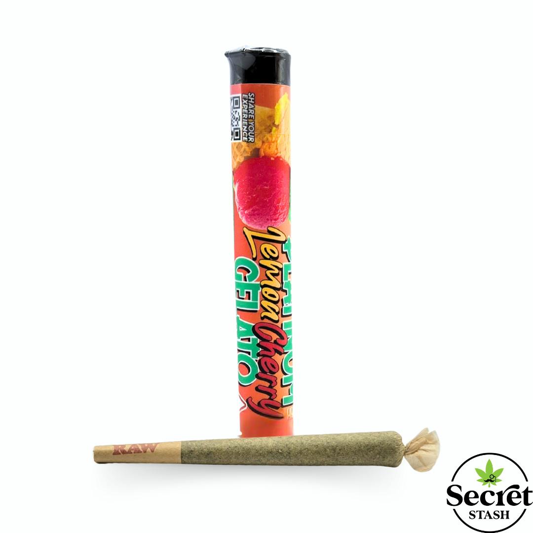Secret Stash | Full Bud Pre Roll | Platinum Lemon Cherry Gelato | 1.2g by Secret Stash