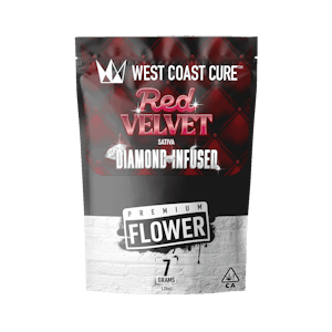 WEST COAST CURE - WCC Diamond Infused Flower 7g - Red Velvet 37%