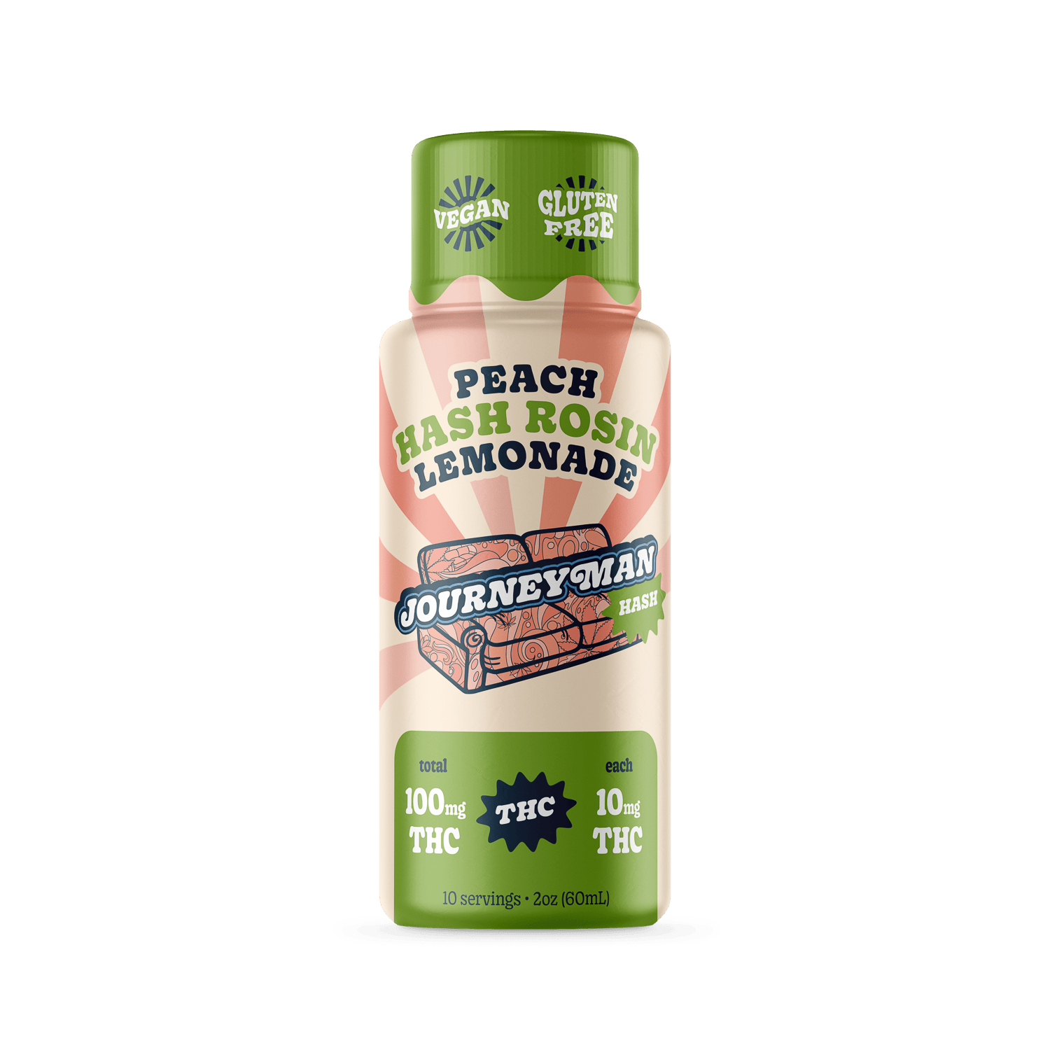 Peach Hash Rosin Lemonade (100mg THC)
