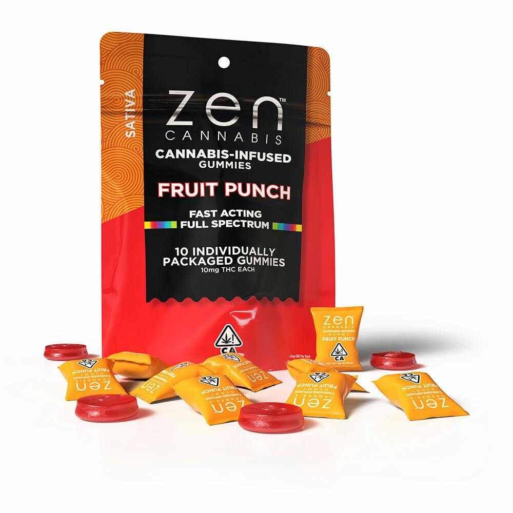 Fruit Punch Sativa 10-Pack Gummies