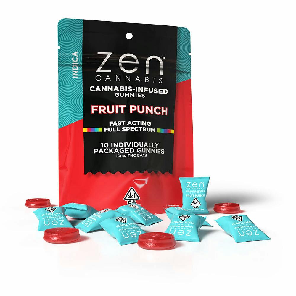 Fruit Punch Indica 10-Pack Gummies