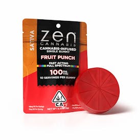 Fruit Punch Sativa Single Gummy