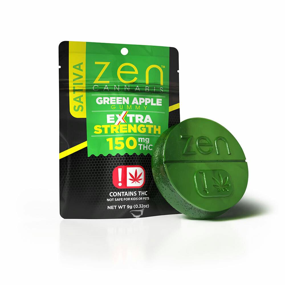 Green Apple Extra Strength Sativa Single Gummy