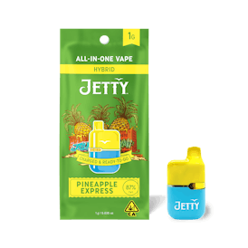 Jetty All-in-One Mini Tank Vape High THC 1g Pineapple Express