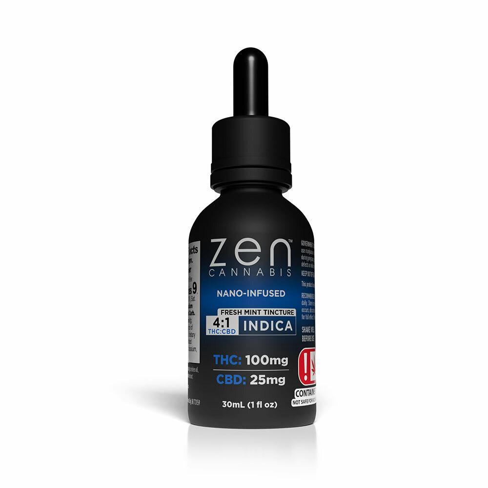 Fresh Mint 4:1 THC:CBD Indica Tincture