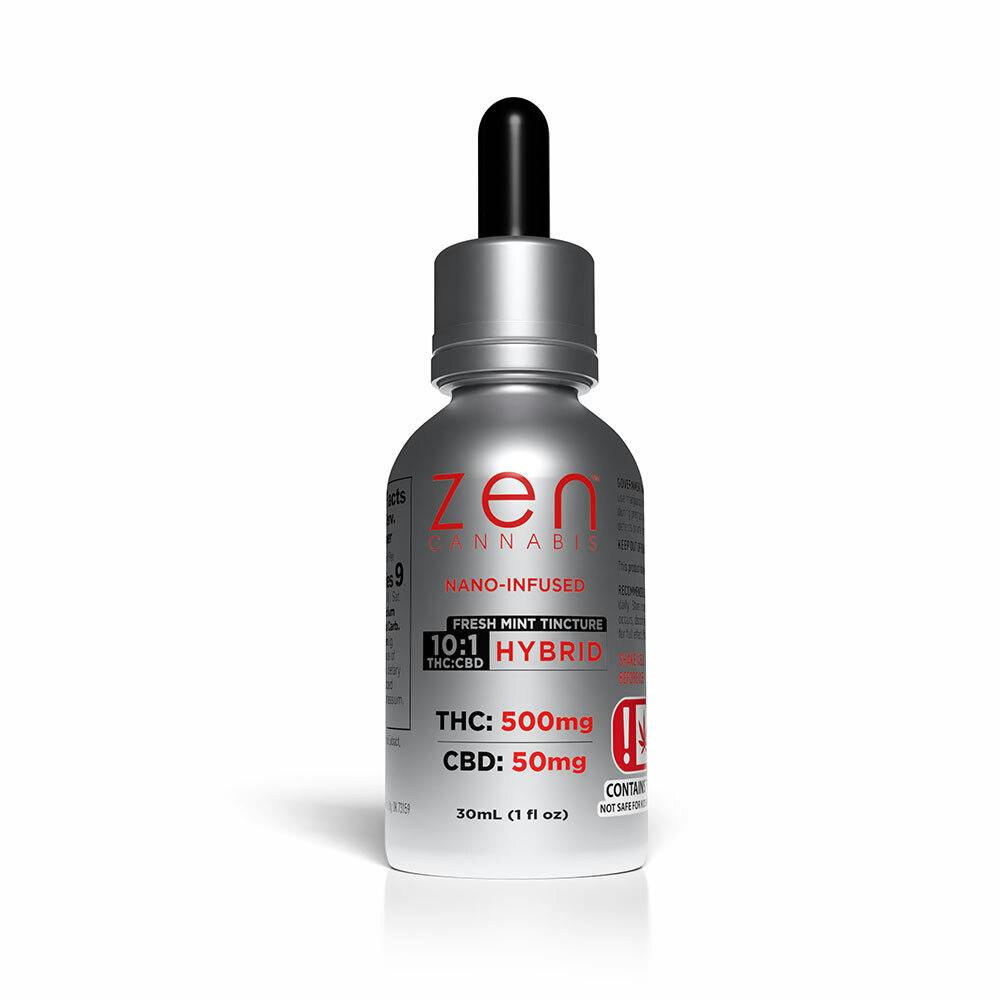 Fresh Mint 10:1 THC:CBD Hybrid Tincture - Zen Cannabis
