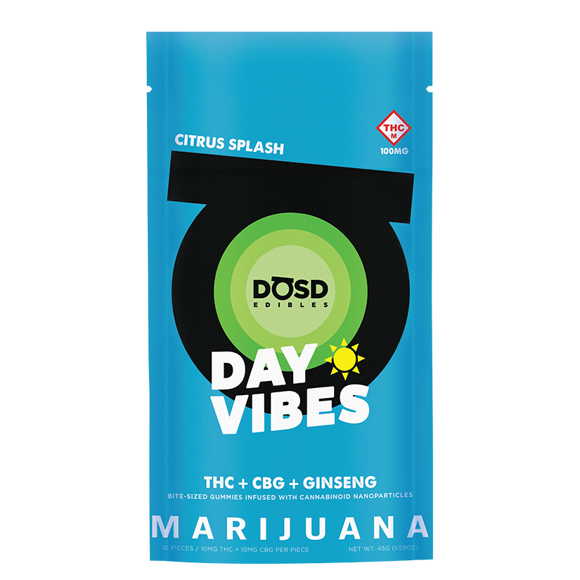 DAY VIBES - Citrus Splash CBG + Ginseng - 100mg by DŌSD Edibles