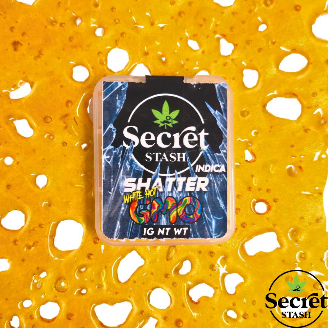 Secret Stash | Shatter | White Hot GMO | 1g - Secret Stash
