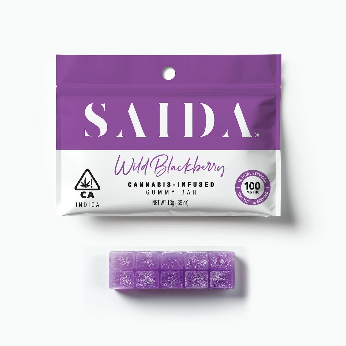 Saida - Gummy Bar - Wild Blackberry - 100mg THC