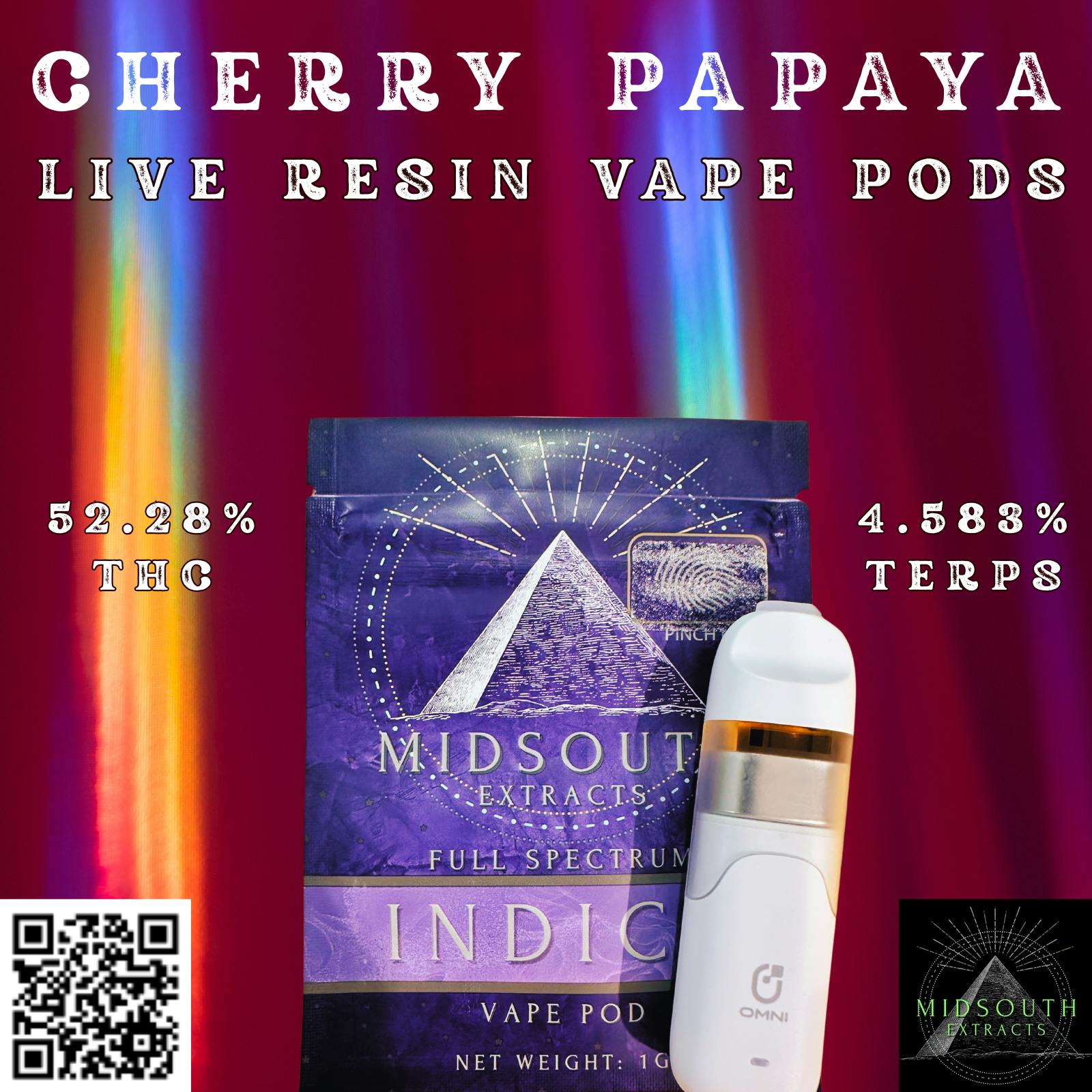 Resin Vape Pod Cherry Papaya