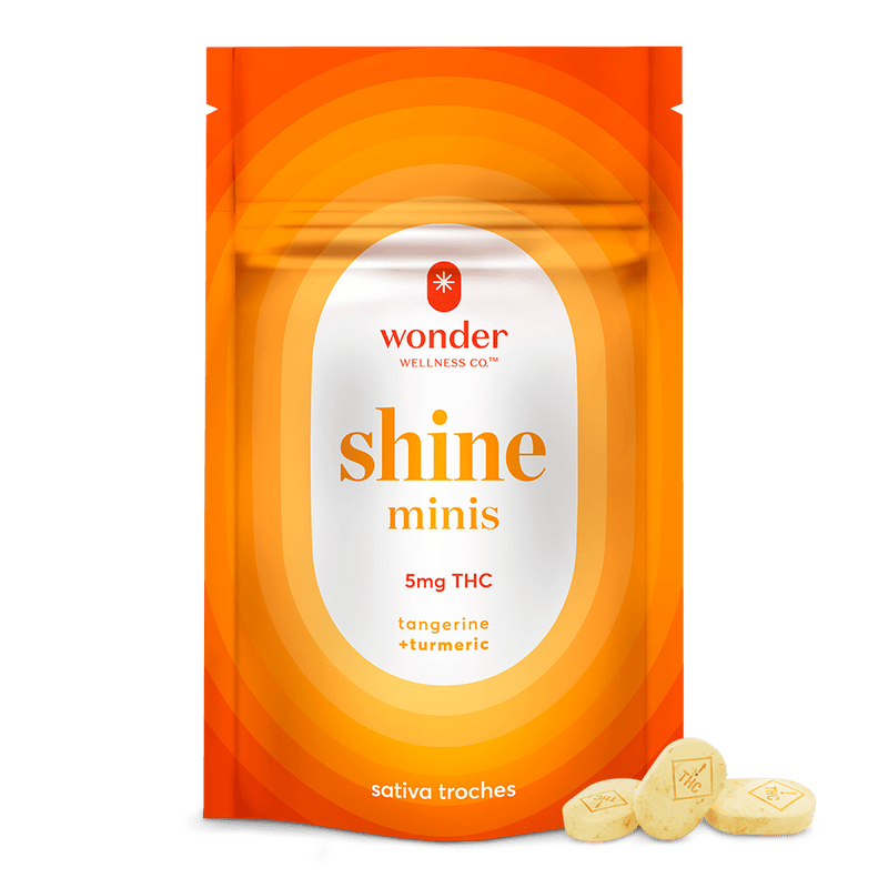 Wonder Wellness | Shine | Tangerine Mini Troches | 100mg | 20ct