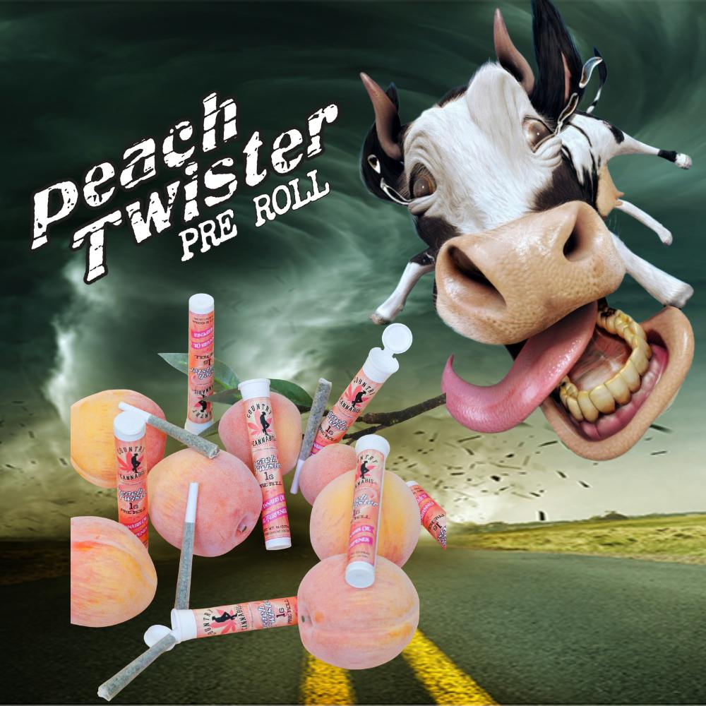 Peach Twister | Infused Pre-Roll Joint | 1G