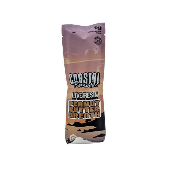 Peanut Butter Breath | 1g Live Resin Disposable | Coastal Remedies