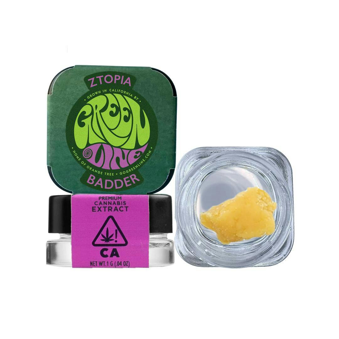 Greenline — Ztopia - Badder - Extract - Indica Hybrid - 1g