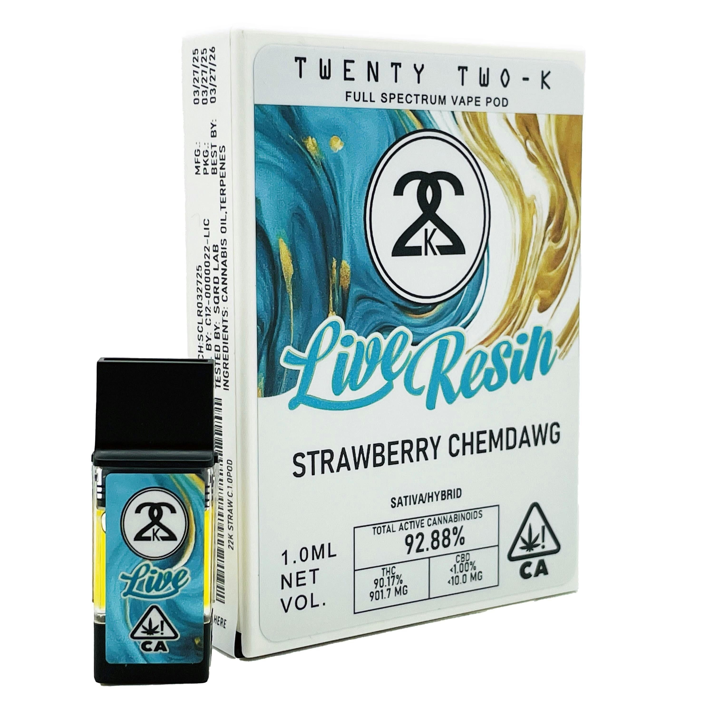 Twenty Two K / 22k: Strawberry Chemdawg - - 1.0ml