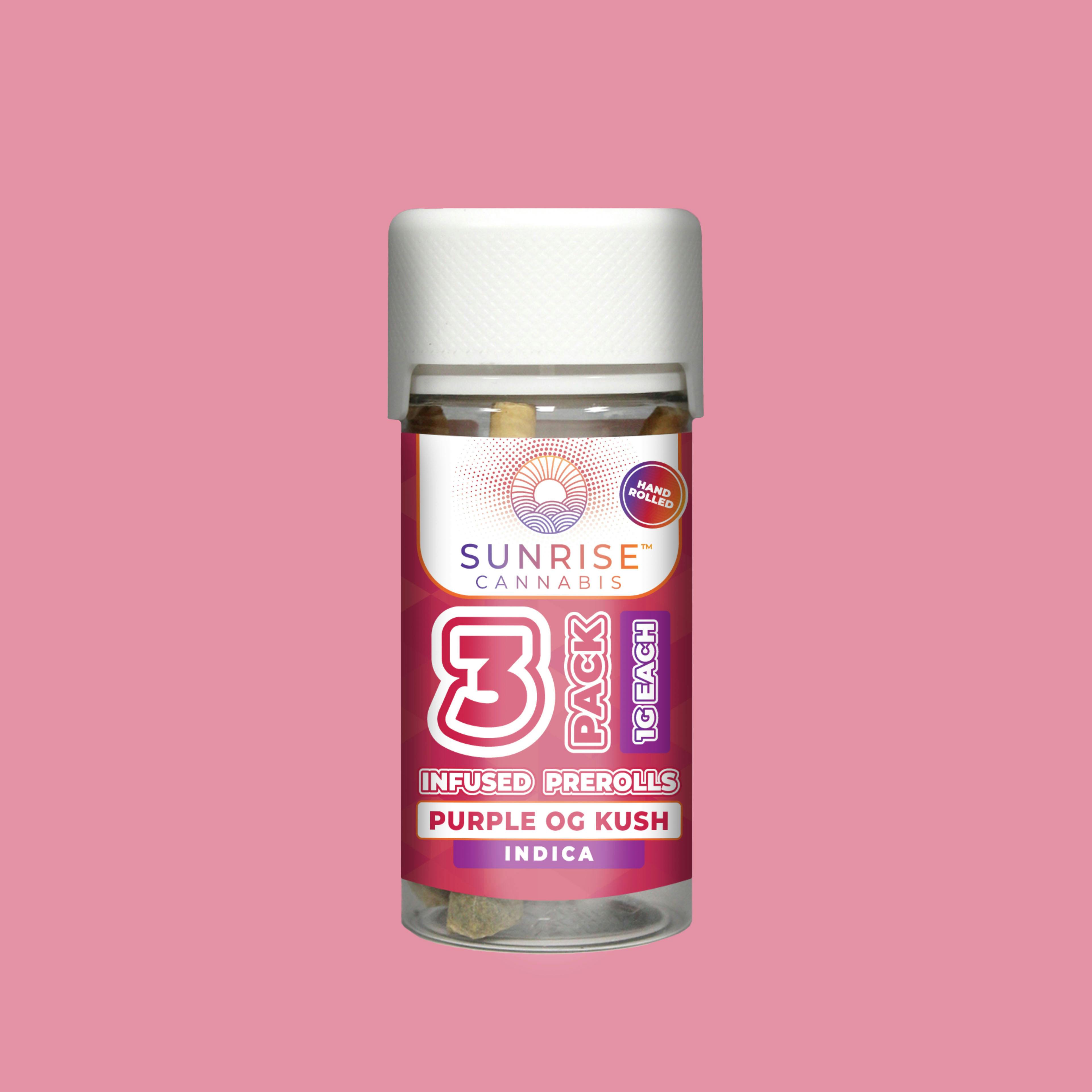 【人気ショップが最安値挑戦！】 OG Purple Kush Cannabis Sunrise - Prerolls Infused 1g/3Pk - リラクゼーショングッズ