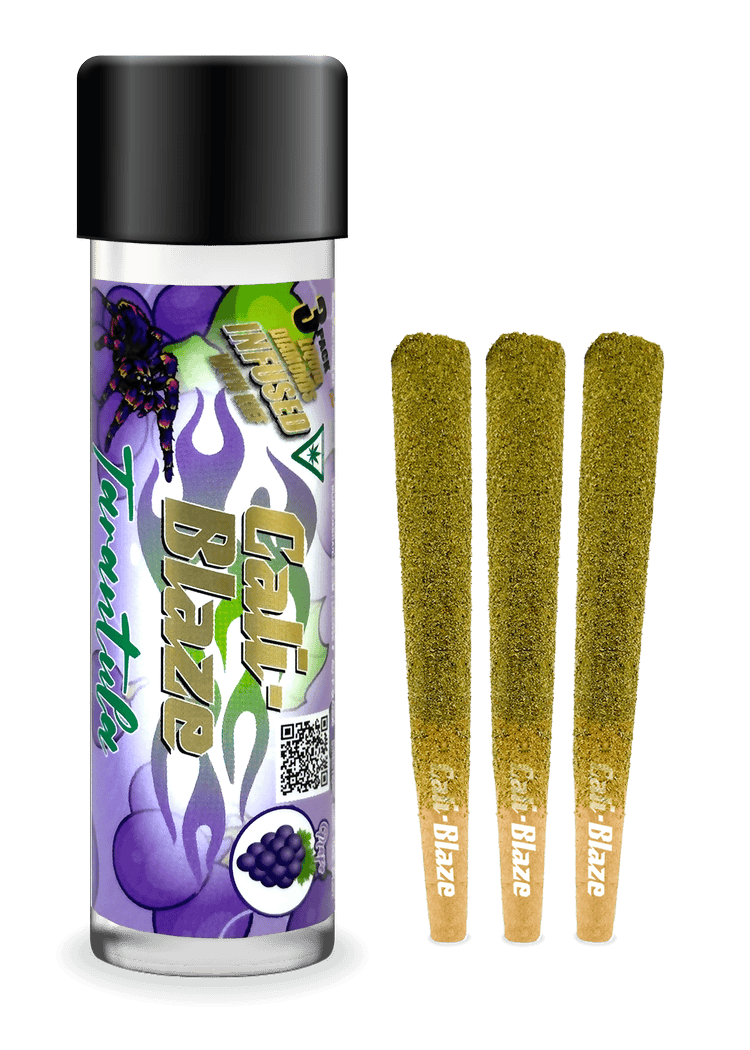 Cali-Blaze | Grape | Tarantula Infused Joints | 1g each | 3pk