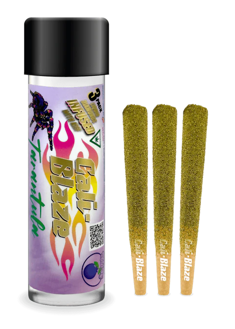 Cali-Blaze | Blueberry | Tarantula Infused Joints | 1g each | 3pk — infused joints listed on the Herbs 4 You menu