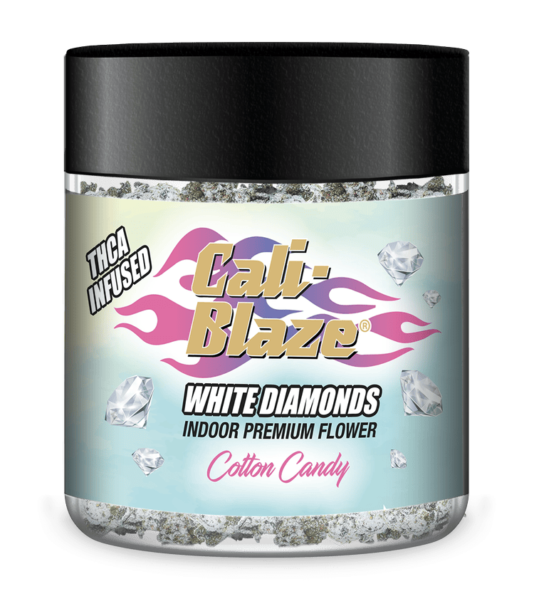 Cali-Blaze | Cotton Candy | White Diamonds Infused Flower | 3.5g by Cali-Blaze
