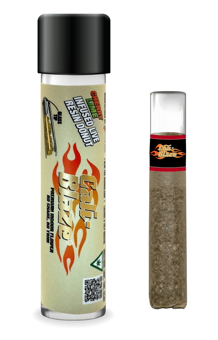 Cali-Blaze | Cherry Lime | Donut Infused Blunt | 1.2g