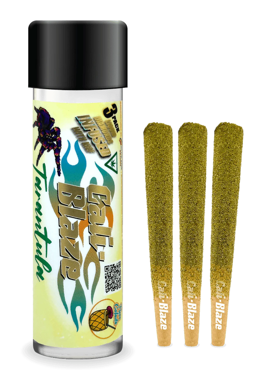 Cali-Blaze | Pina Colada | Tarantula Infused Joints | 1g each | 3pk — infused joints listed on the Herbs 4 You menu