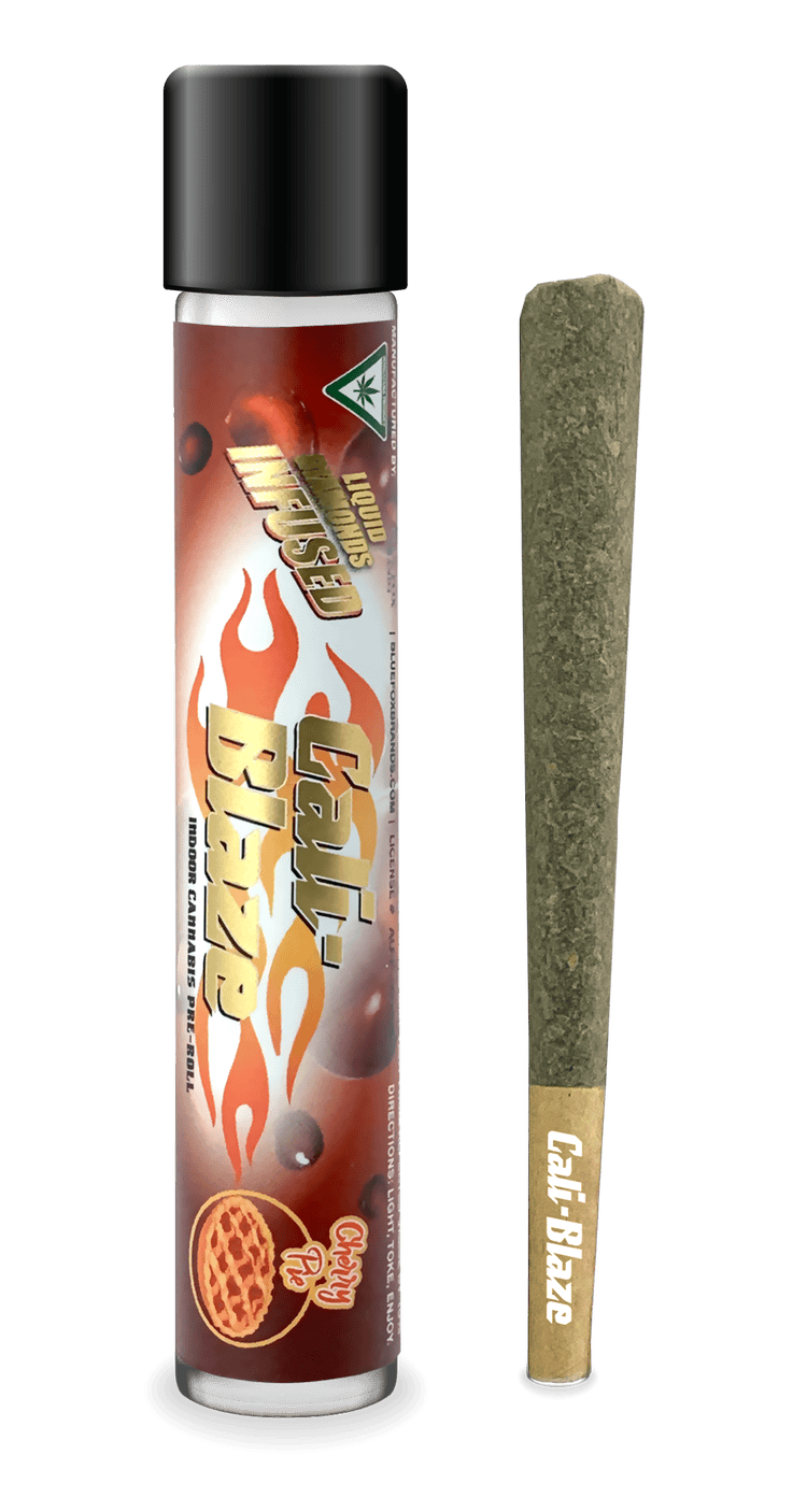 Cali-Blaze | Cherry Pie | Liquid Diamond Infused Joint | 1.2g by Cali-Blaze