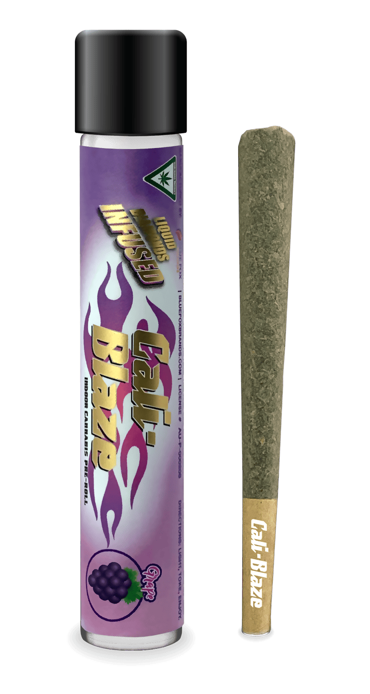 Cali-Blaze | Grape | Liquid Diamond Infused Joint | 1.2g