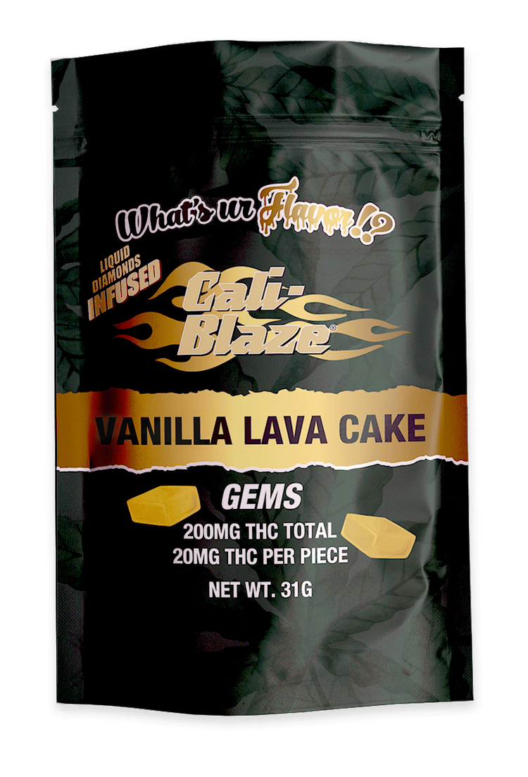 Cali-Blaze | Gems | Vanilla Lava Cake Gummies | 200mg | 10ct | 20mg/each