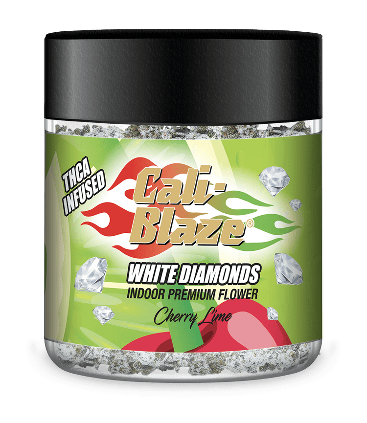 Cali-Blaze | Cherry Lime | White Diamonds Infused Flower | 3.5g
