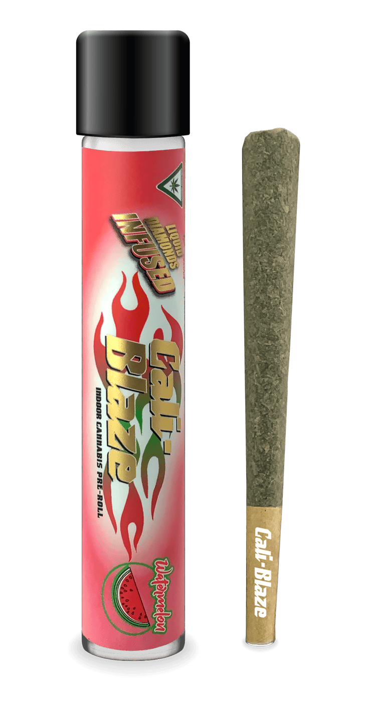 Cali-Blaze | Watermelon | Liquid Diamond Infused Joint | 1.2g by Cali-Blaze
