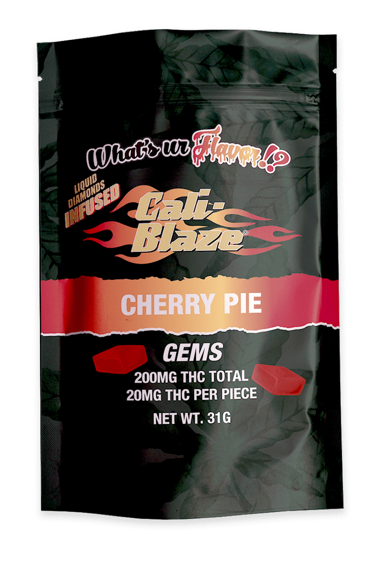 Cali-Blaze | Gems | Cherry Pie Gummies | 200mg | 10ct | 20mg/each by Cali-Blaze