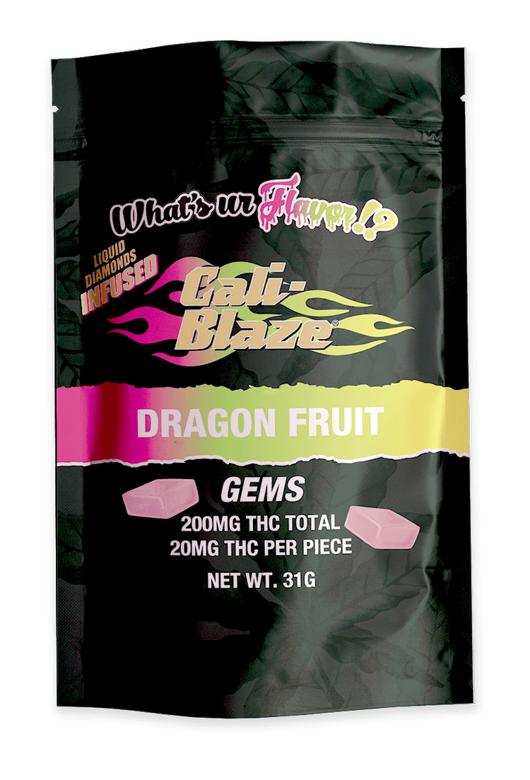 Cali-Blaze | Gems | Dragon Fruit Gummies | 200mg | 10ct | 20mg/each by Cali-Blaze