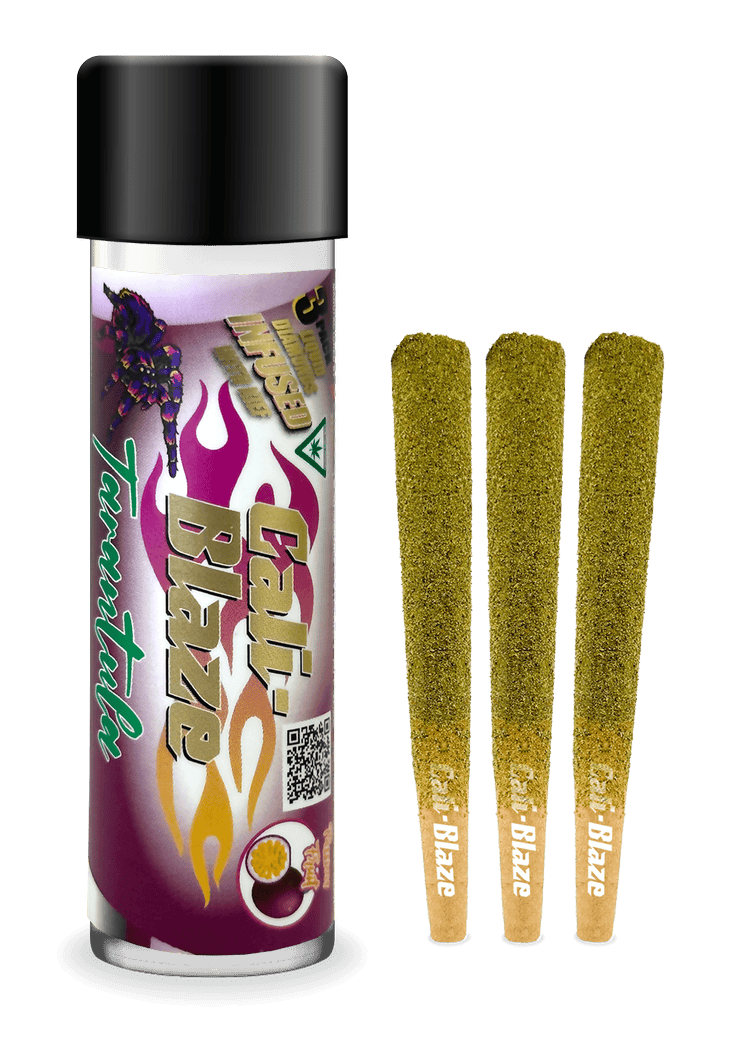 Cali-Blaze | Passion Fruit | Tarantula Infused Joints | 1g each | 3pk