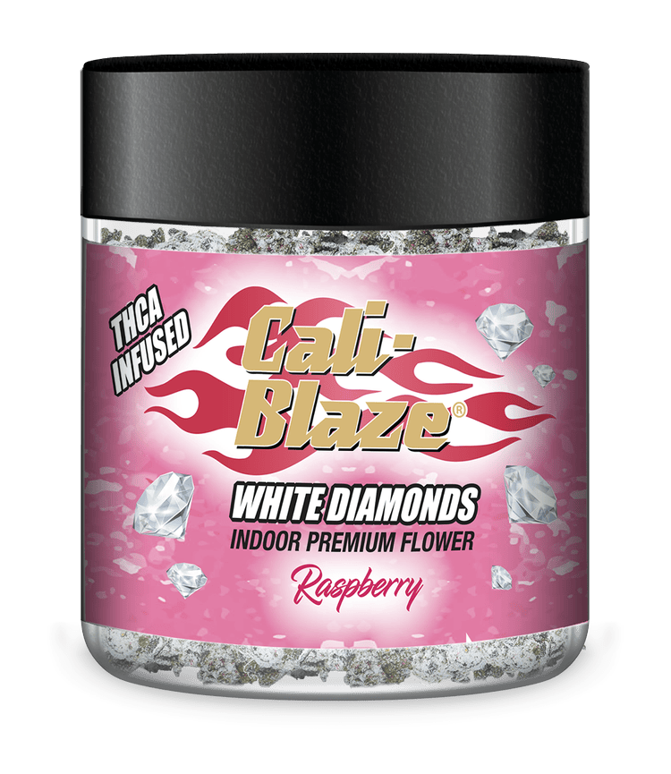 Cali-Blaze | Raspberry | White Diamonds Infused Flower | 3.5g