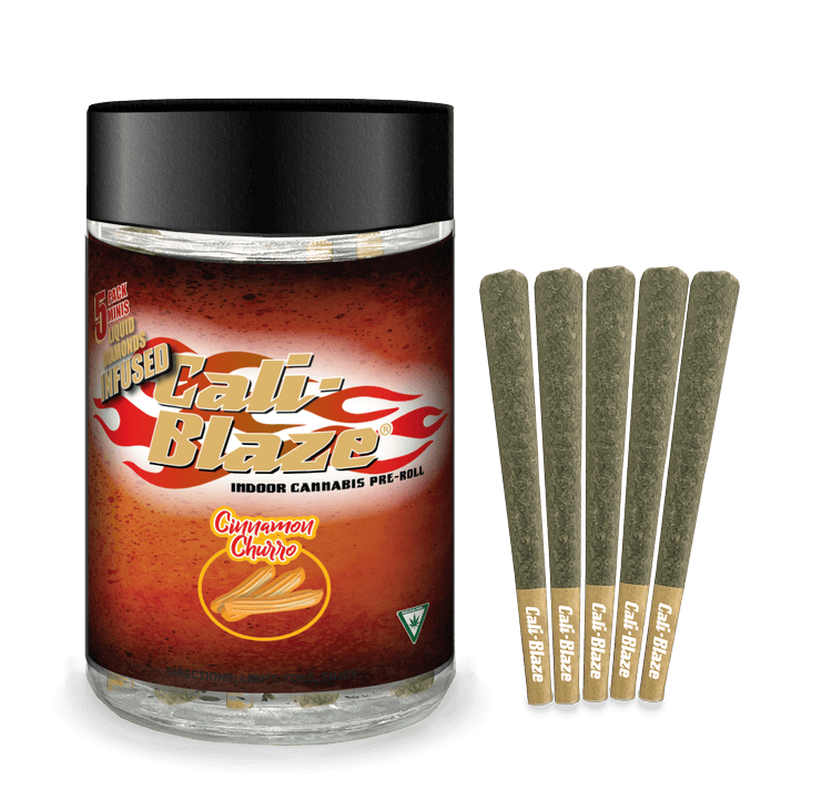 Cali-Blaze | Cinnamon Churro | Liquid Diamond Infused Minis | 0.7g ea | 5pk