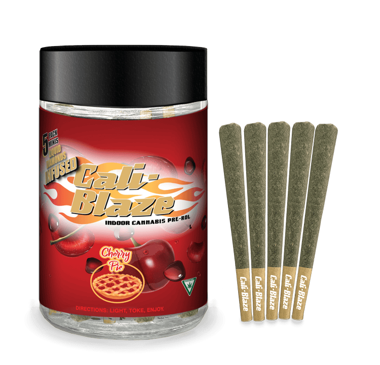 Cali-Blaze | Cherry Pie | Liquid Diamond Infused Minis | 0.7g each | 5pk