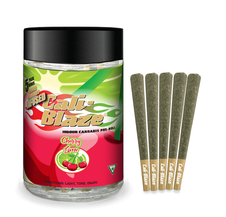 Cali-Blaze | Cherry Lime | Liquid Diamond Infused Minis | 0.7g each | 5pk