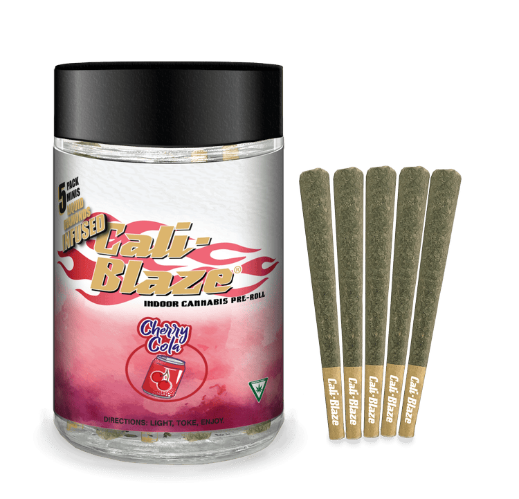 Cali-Blaze | Cherry Cola | Liquid Diamond Infused Minis | 0.7g each | 5pk by Cali-Blaze